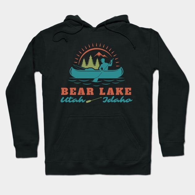 Bear Lake Utah Idaho Mountain Skiing Hiking Fishing Boating Hoodie by MalibuSun